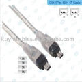 4 pinos para 4 pinos IEEE 1394 Link Fire Wire DV Cabo